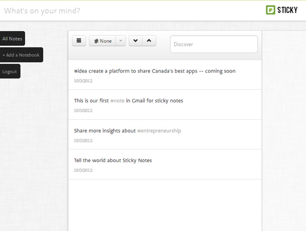sticky.io notes from gchat to notebook