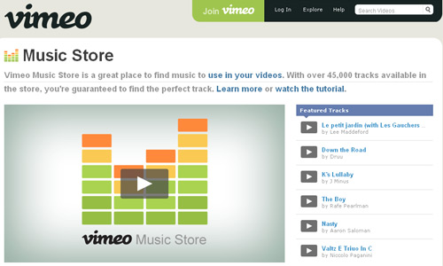 vimeo music store